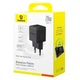 Зарядное Устройство Baseus Palm Fast Charger 20W (Type-C+USB) black - изображение 2