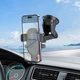 Автотримач Borofone BH93 Grand one-button car holder (center console) чорний - зображення 8