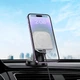 Автотримач Hoco HW18 магнітний з бездротовою зарядкою 15W white - зображення 3
