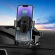 Автодержатель Hoco HW3 с функцией беспроводной зарядки 15W черный - изображение 8