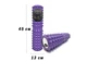 Масажний ролик EasyFit Grid Roller 45 см v.2.2 з EVA-піни та міцного пластика Фіолетовий (33-102- EF-2028-V) - зображення 1