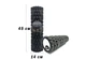 Массажный ролик для йоги EasyFit Grid Roller 45 см v.2.1 из EVA-пены Черный (33-102-EF-2027-BK) - изображение 2