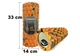 Массажный ролик EasyFit Grid Roller 33 см v.1.1 из EVA-пены с массажной поверхностью 3D Multi Оранжевый (33-102-EF-2021-OR) - изображение 1