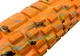 Массажный ролик EasyFit Grid Roller 33 см v.1.1 из EVA-пены с массажной поверхностью 3D Multi Оранжевый (33-102-EF-2021-OR) - изображение 3