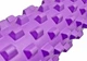 Массажный ролик EasyFit Grid Roller PRO 45 см из пены EVA с массажной 3D поверхностью и высокопрочного пластика Фиолетовый (33-102-EF-2029-V) - изображение 3