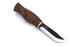Ніж AHTI Jahti Puukko 100 мм, 80CrV2 58HRC, 100x27x3.2 мм - лезо, чохол - шкіра, BRISA - зображення 2