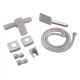 Змішувач для душу Lidz Kubis 010 (з душовим гарнітуром) (k35) LDKUB010NKS28535 Nickel - зображення 5