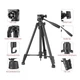 Трипод для профессиональной съемки Veron VT-860S ¼ 1.75m Black - изображение 3