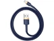 Кабель BASEUS Cafule Cable USB для iP 1.5A 2m Gold+Blue (CALKLF-CV3) - зображення 2