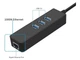 Мультипортовий адаптер Dynamode USB-C 3.1 RJ-45 + 3-Port (USB3.1-TYPEC-RJ45-HUB3) - изображение 3