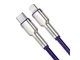 Кабель BASEUS Cafule Metal Type-C to Lightning PD 20W 2m Purple (CATLJK-B05) - изображение 2
