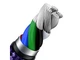 Кабель BASEUS Cafule Metal Type-C to Lightning PD 20W 2m Purple (CATLJK-B05) - изображение 5