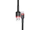 Кабель BASEUS Cafule Cable USB For Micro 2.4A 2M Red+Black (CAMKLF-C91) - изображение 1