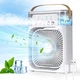 Настольный мини-кондиционер с увлажнителем воздуха Air Cooler Fun, портативный вентилятор Белый CFN-90-White - изображение 1