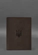Обложка для нотариального реестра с Тризубом, натуральная кожа, темно-коричневая(BB_30004837) - изображение 1