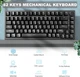 Клавиатура AJAZZ AK820 Black Игровая Проводная Механичиская, белая подсветка, Red Switch - изображение 3