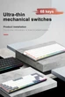 Клавиатура E-YOOSO A68 White Механичиская Игровая Проводная - изображение 7
