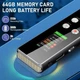 Мини диктофон Benjie V01 64gb цифровой MP3 плеер с динамиком металлический - изображение 3