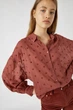 Блуза Pull & Bear коричневий QRDYC044 S - изображение 3