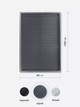 Жалюзи-плиссе на окна самоклеящиеся 60x180 см, Серый (BLINDS-GREY60X80) - изображение 2