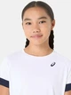 Детская футболка Asics GIRLS TENNIS SS TOP Белый Темно-синий 137-147 (2044A045-101 137-147) - изображение 4