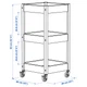 Тележка этажерка IKEA LOSHULT, 38x38x82 см 405.762.79 - изображение 6