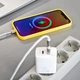 СЗУ сетевое зарядное устройство Baseus Compact Quick Charger 20W QC+ PD (1Type-C + 1USB) быстрая зарядка Белый - изображение 4