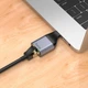 Адаптер Hoco Type-C to Ethernet RJ45 інтернет перехідник 100 Mbps Metal Gray (UA35TC_100) - зображення 3