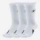 Набір чоловічих шкарпеток високих Nike U NK CREW EVERYDAY BBALL DA2123-100 42-46 3 пари Білий (194499963158) - зображення 1