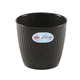 Вазон круглый 25х23 см, 8.5 л графит LIBERTY, STEFANPLAST 87252 - изображение 1