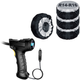 Набір Чохли для коліс UFT Wheelcover 3 R14-R16 з ручками 4 шт Сірі (UFTWheelcover3S) + Безпровідний автокомпресор з цифровим дисплеєм UFT Pump 1 - зображення 1