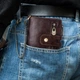 Мужской кошелек из натуральной кожи Портмоне мужское кожаное Vintage Коричневый (3082-BR) - изображение 11