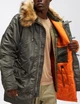 Парка Alpha Industries Slim Fit N-3B Parka XS Replica Grey/Orange - изображение 4
