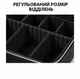 Органайзер для косметики TOPA с LED зеркалом и ручкой для переноски Дорожная косметичка бьюти-кейс с подсветкой Черный - изображение 5