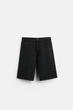 Шорти вільні джинсові Zara Baggy Fit 36 чорний 5575/498/800 - изображение 6