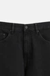 Шорти вільні джинсові Zara Baggy Fit 36 чорний 5575/498/800 - изображение 8