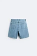 Шорти джинсові легкі Zara 31 блакитний 4365/313/406 - изображение 7