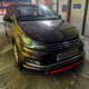 Пластикова губа на бампер Volkswagen Polo молдинг бампера спідниця універсальна чорний. - зображення 2