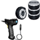 Набор Автокомпрессор с цифровым дисплеем UFT Pump 1 + Чехлы для колес UFT Wheelcover 3 R14-R16 с ручками 4 шт Серые (UFTWheelcover3S) - изображение 1