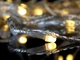 Гирлянда Водопад белая матовая круглая лампа 3 х 2 м LED теплый белый свет с прозрачным проводом - изображение 6