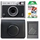 Камера моментального друку Fujifilm Instax Mini Evo Hybrid Black + чохол + фотоплівка 10 шт + фоторамка - зображення 1