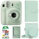 Набор камера моментальной печати Fujifilm Instax Mini 12 Green + чехол + фотопленка 20 шт + фотоальбом 108 + фоторамка - изображение 1