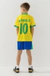 Футбольная форма для мальчика BLD БРАЗИЛИЯ NEYMAR JR 104 см Желтый - изображение 4