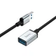 Кабель Hoco US10 (USB to USB Header, передача данных до 5 Гбит/с, длина кабеля 0.5 метра, удлинитель) - Черный - изображение 5