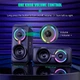Компьютерные колонки Onikuma L6 (акустика для ПК, мощность 10 Вт, USB, AUX 3.5 мм, RGB подсветка) - Черный - изображение 6