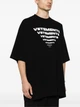 Чоловіча футболка з логотипом Vetements T-SHIRT IN COTONE Розмір M Чорний - зображення 2