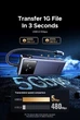 Концентратор 7-in-1 UGREEN CM888 Uno Q Pro Robot для MacBook Pro/Air, iPad Pro, Surface, XPS, Thinkpad HDMI 4K@60Hz, PD100W Charging, USB A+C HUB, RJ45 Grey (45155) - зображення 11
