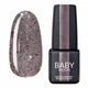 Гель-лак BABY Moon Dance Diamond №16 серебристо-бежевый с разноцветным глиттером, 6 мл - изображение 1