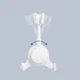 Гнучкий тримач для душової лійки ShowerHook, 11х16 см, білий - зображення 3