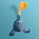 Гибкий держатель для душевой лейки ShowerHook, 11х16 см, желто-синий - изображение 2